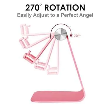 Pokanic Adjustable Multi-Angle Tablet Stand in Rose Gold