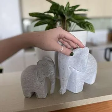 Huey House Handcrafted Elephant Sculptures for Decor