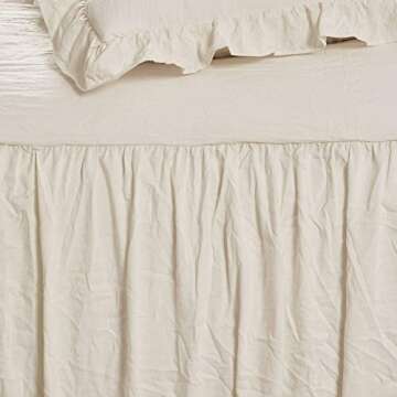 Lush Decor Ruffle Skirt Bedspread Set - Elegant 3 Piece King Bedding