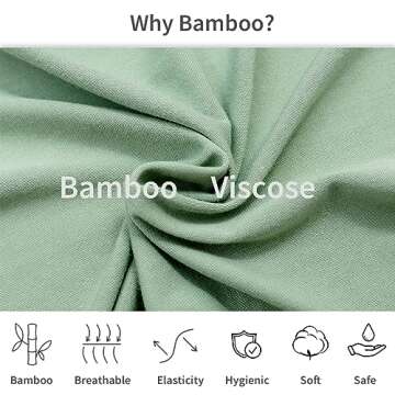 JunNeng Bamboo Baby Sleeper with Mittens & Non-Slip Design