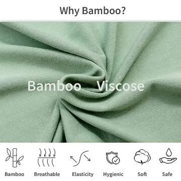 JunNeng Bamboo Baby Sleeper with Mittens & Non-Slip Design