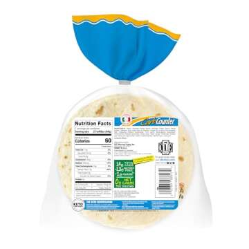 La Banderita Carb Counter® Street Taco | 4.5" Size Flour Tortillas |Zero Net Carbs |Keto Certified ...