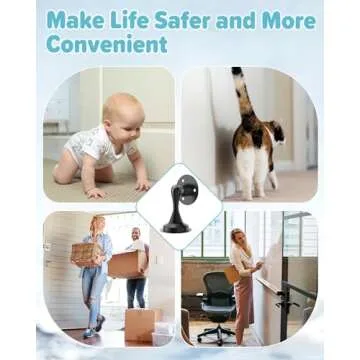 Door Stoppers Magnetic Door Catch - 2 Pack Stainless Steel Heavy Duty Door Stops for Bottom of Door, Wall & Floor Mounting No-Drill Strong Adhesive & Screws, Strong Door Holder to Keep Door Open