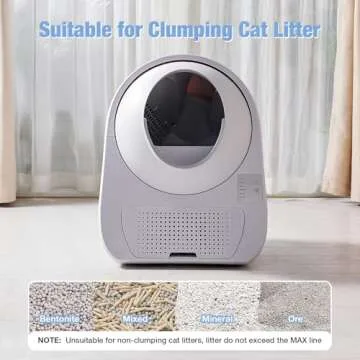 CATLINK Self Cleaning Cat Litter Box, Automatic Cat Litter Box, Double Odor Removal, Cat Litter Box for Cats from 3.5 pounds to 22 pounds (Young Version)