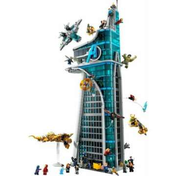LEGO Marvel 76269 Avengers Tower - Iconic Building Set for Superhero Fans