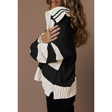 Chic Women's Oversized Pullover Sweater for Fall Weather