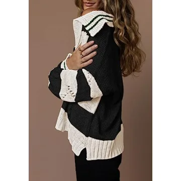 Chic Women's Oversized Pullover Sweater for Fall Weather