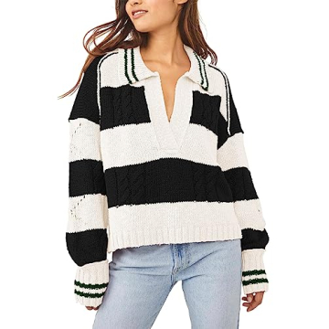 Chic Women's Oversized Pullover Sweater for Fall Weather