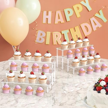 Aredpoook Acrylic Display Risers for Organized Elegance