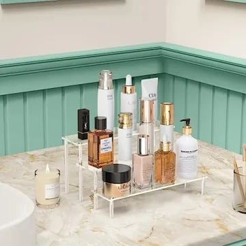 Aredpoook Acrylic Display Risers for Organized Elegance