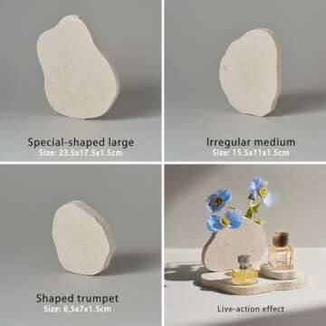 Stylish 6PCS Grain White Geometric Cube Photography Props