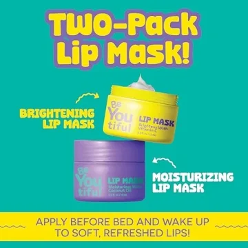 Lip Masks Set for Hydrating Chapped Lips - 2pc