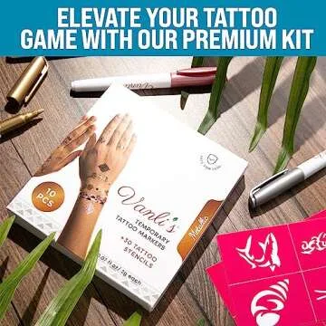 Buy Vanli's Metallic Tattoo Markers for Creative Fun