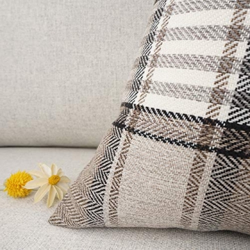 Stylish YOUR SMILE Tartan Pillow Covers Set for Every Season