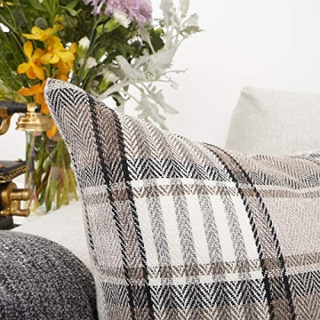 Stylish YOUR SMILE Tartan Pillow Covers Set for Every Season