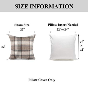 Stylish YOUR SMILE Tartan Pillow Covers Set for Every Season