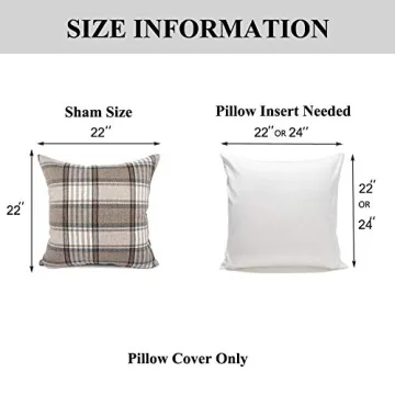 Stylish YOUR SMILE Tartan Pillow Covers Set for Every Season
