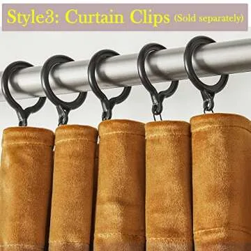 Timeper Velvet Curtains 108" Luxury Light Blocking Drapes