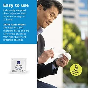 Zeiss Pre-Moistened Lens Cleaning Wipes, 6 x 5-Inches, 200 Count (Pack of 1)