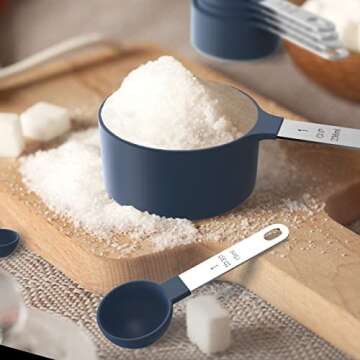TILUCK Measuring Cups & Spoons Set for Easy Cooking & Baking