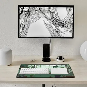 Big Gaming Mouse Pad Cute Cat Art XL Sized Perfect for Desk