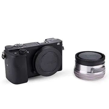 2 Pack JJC E-Mount Body Cap & Rear Lens Cap Kit for Sony A6000 A6100 A6300 A6400 A6500 A6600 A6700 A5100 A7C A7CR A7 IV III II A7R V IV III II A7S III II A1 A9 III FX3 FX30 & More Sony Camera & Lens