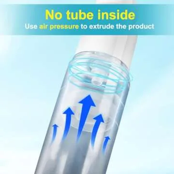 18 Pack Bubimon Airless Pump Jars, 1.7/1/0.7/0.34oz Cosmetic Containers, Leak Proof Refillable jar for Toiletries, Cream Lotion, Eye Cream, Liquid, Foundation, Shampoo (BPA Free)