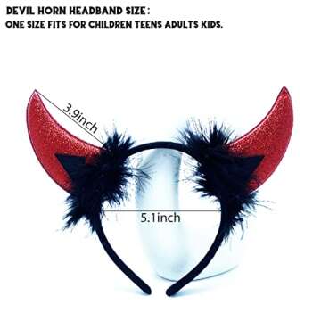 DawnHope Devil Horns Angel Halo Headband Cosplay Accessory