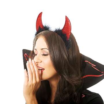 DawnHope Devil Horns Angel Halo Headband Cosplay Accessory