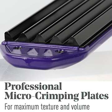 MBHAIR Ceramic Crimper Iron for Voluminous Hair Styling