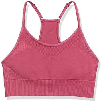 Women's Seamless Longline Adjustable Yoga Bralette Sports Bra
