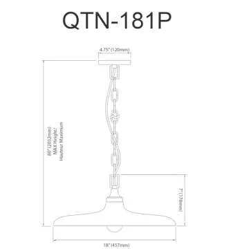 Dainolite 1 Light Incandescent Pendant Aged Brass with Matte Black & Gold Shade