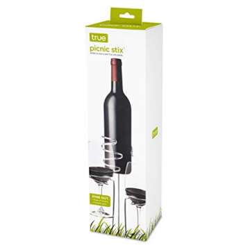 Elegant Chrome Drink Holder for Outdoor Gatherings