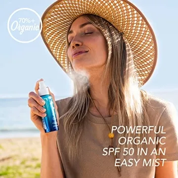 COOLA Organic SPF 50 Face Mist Vegan Gluten-Free Sunscreen