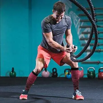 Double Couple 5 Pairs Wide Calf Compression Socks for Men Women Extra Plus Size Knee High Support 20-30