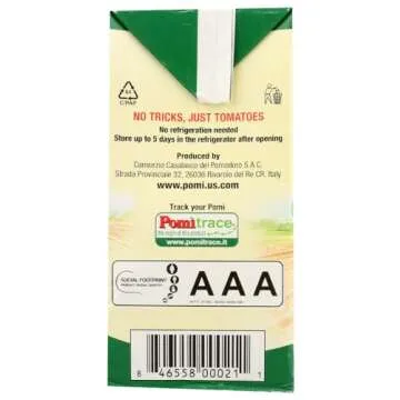 Pomi USDA Organic Strained Tomatoes - Non-GMO, Seedless Quality Sauce (Pack of 4)