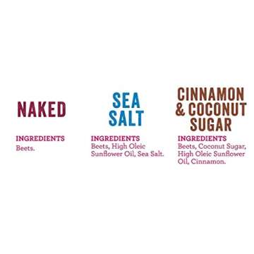 Rhythm Superfoods Beet Chips, Variety Pack, Non-GMO, 1.4 Oz (Pack of 4), Vegan/Gluten-Free Superfood Snacks, Packaging May Vary