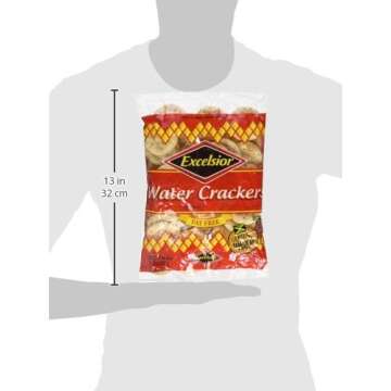 Excelsior Water Crackers, 10.58 Ounce (Pack of 1)(Packaging May Vary)