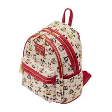 Loungefly Disney Minnie and Mickey Mouse Hot Cocoa Mini Backpack and Ear Headband Set