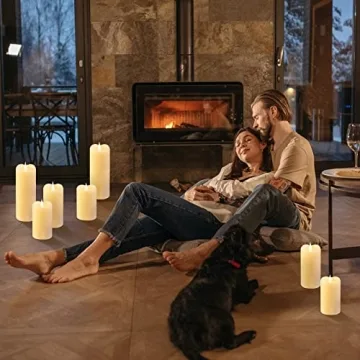 Flameless Candles with 3D Moving Flame for Home Ambiance
