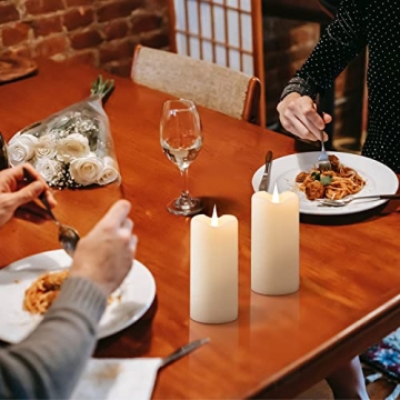 Flameless Candles with 3D Moving Flame for Home Ambiance