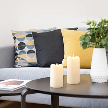 Flameless Candles with 3D Moving Flame for Home Ambiance