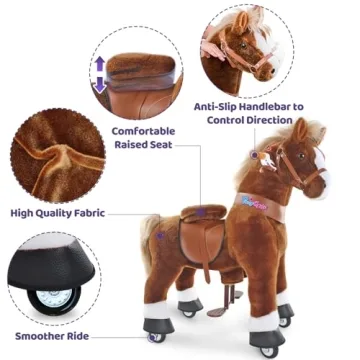 PonyCycle Ride-On Horse Toy for Kids Age 3-5
