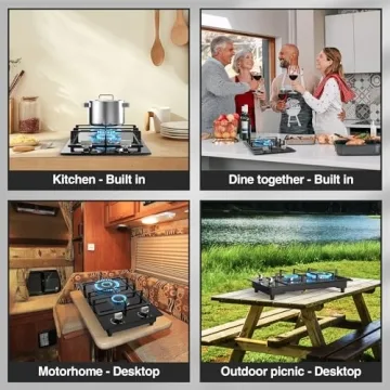 Nafewin 12" Dual Fuel Propane Cooktop for Safe Cooking