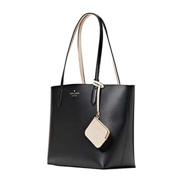 Kate Spade Ava Reversible Leather Tote (Black)