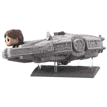 Funko Pop! Deluxe: Star Wars - Millennium Falcon with Han Solo Vinyl Figure, (Amazon Exclusive)