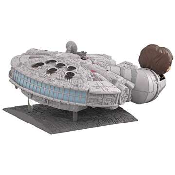 Funko Pop! Deluxe: Star Wars - Millennium Falcon with Han Solo Vinyl Figure, (Amazon Exclusive)