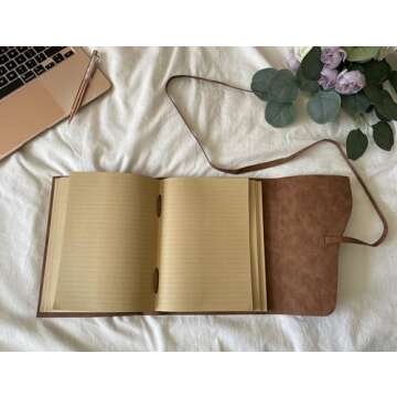 Selene & Gaia | Vegan Leather Journals for Men, Faux Leather Notebook for women, Vintage Style Book ...