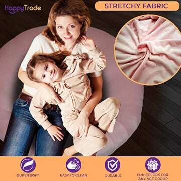 Happy Trade Round Chair Cover – Premium Happy Trade Chair Cover Stretchy and Lightweight Papasan Cover Replacement Designed for Seats 28 31 inch x 29 33 inch