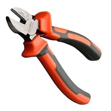 Edward Tools Harden Pro Wire Cutters Diagonal Pliers 6” - Heavy Duty Side Flush Cutters for Wire, ...